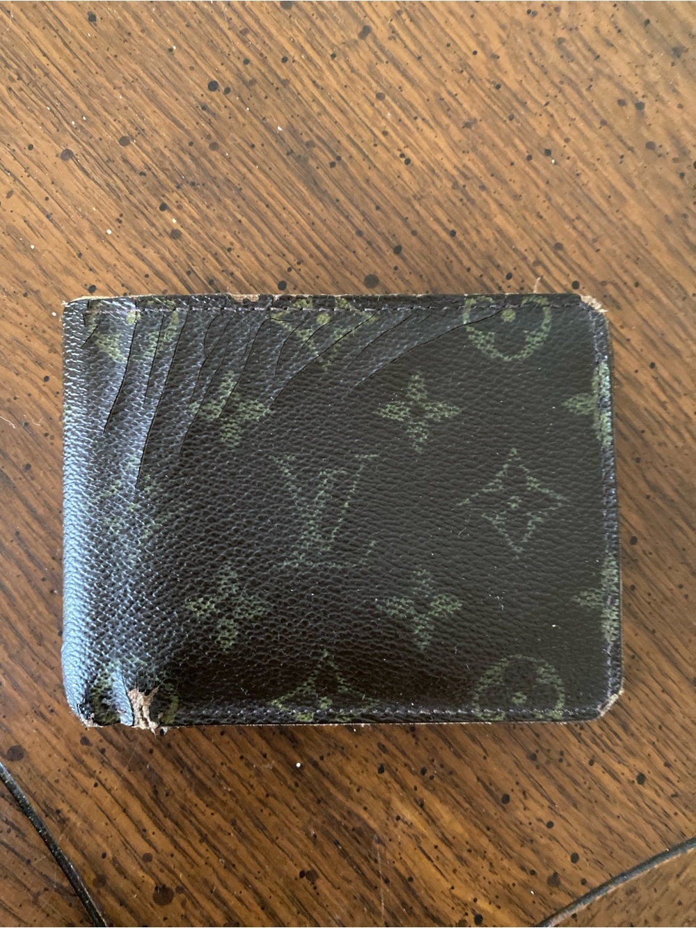 Authentic Vintage Louis Vuitton Men’s Monogram Canvas Bifold Card Holder Wallet